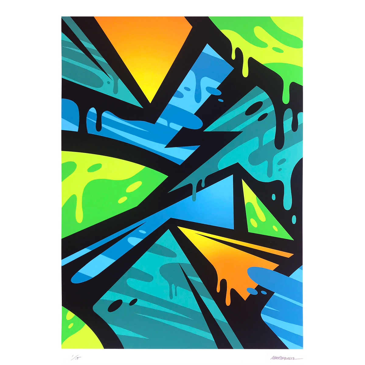 Matt Corrado &quot;Breakout (Green)&quot; - Archival Print, Limited Edition of 15 - 18 x 24&quot;