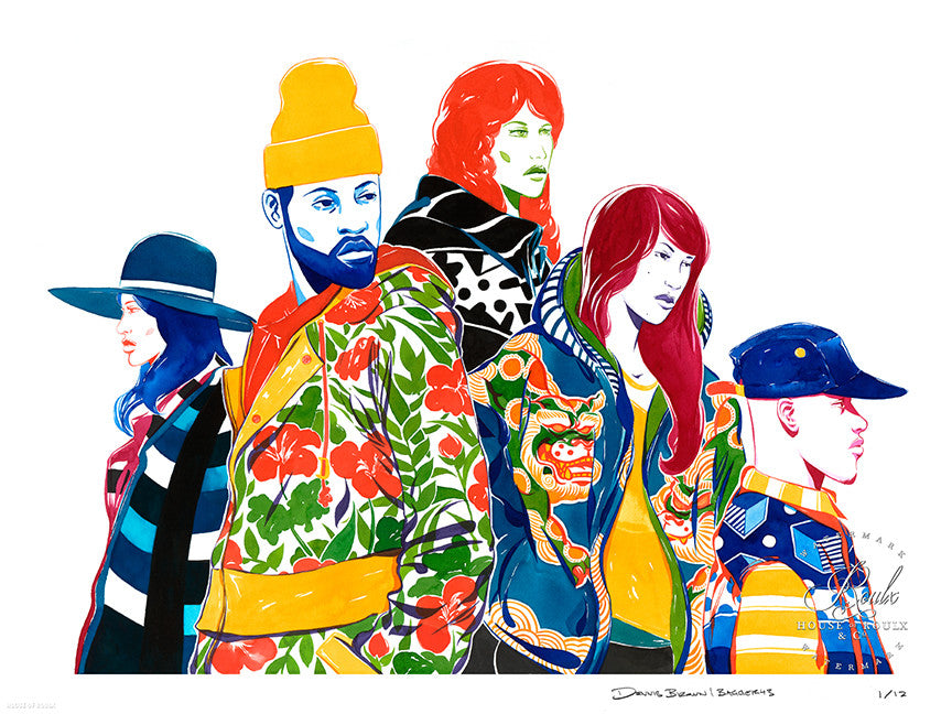 Bagger43 &quot;April, May, Autumn, Dusty, &amp; Shyne&quot; - Limited Edition, Archival Print