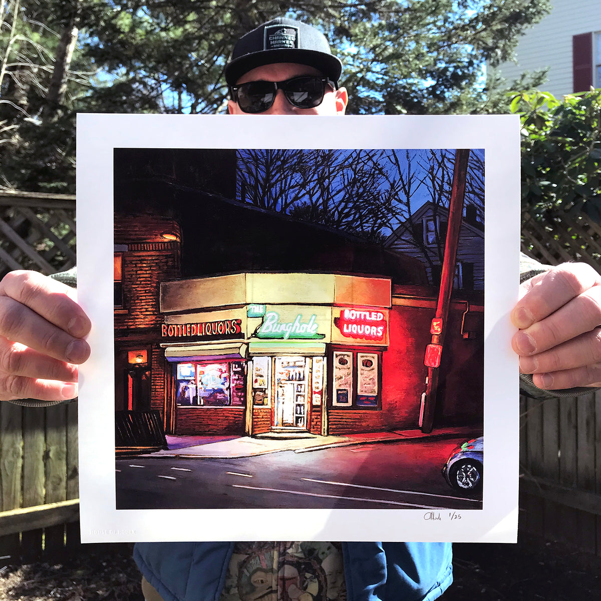 Andrew Houle &quot;Bunghole Liquors&quot; - Archival Print, Limited Edition of 25 - 12 x 12&quot;