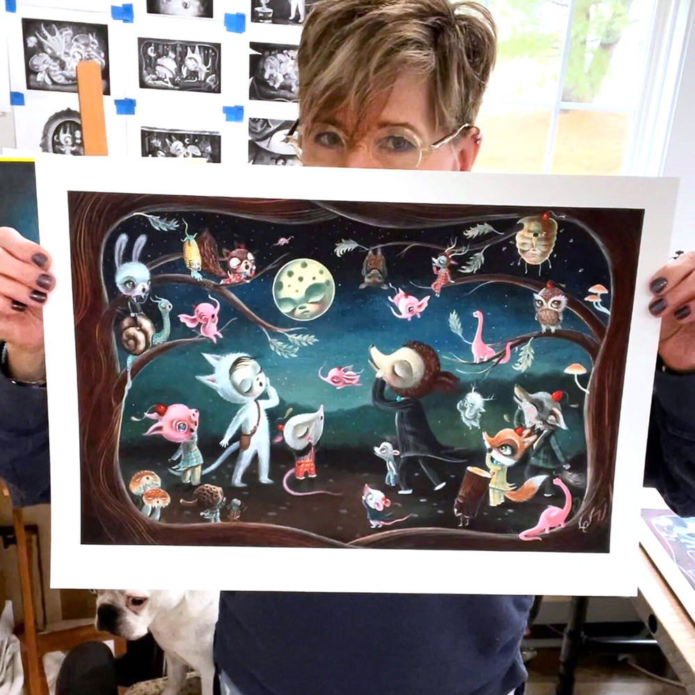 Laura Colors &quot;Calling Out to Mother Moon&quot; - Archival Print, Limited Edition of 20 - 14 x 20&quot;