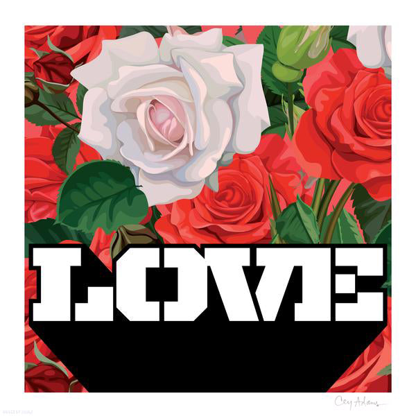 Cey Adams &quot;I Feel Love&quot; - Archival Print - 17 x 17&quot;