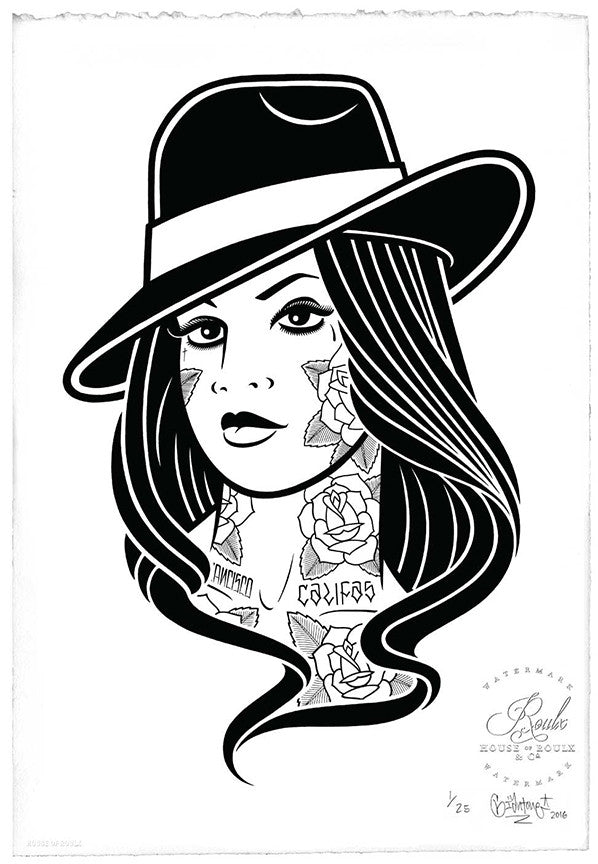 Mike Giant &quot;Chola&quot; - Limited Edition, Archival Print - 13 x 19