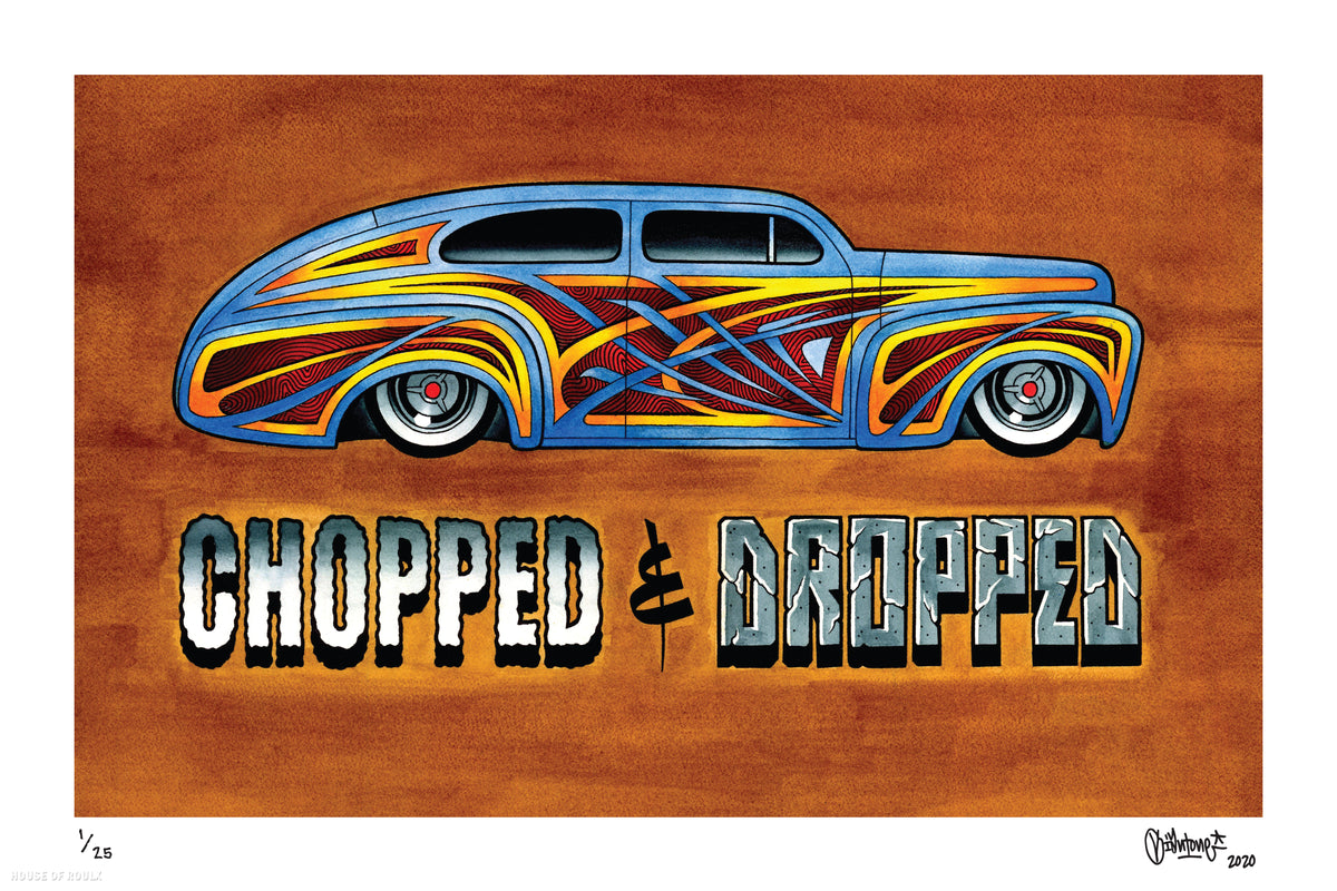 Mike Giant &quot;Chopped &amp; Dropped&quot; - Archival Print, Limited Edition of 25 - 12 x 18&quot;