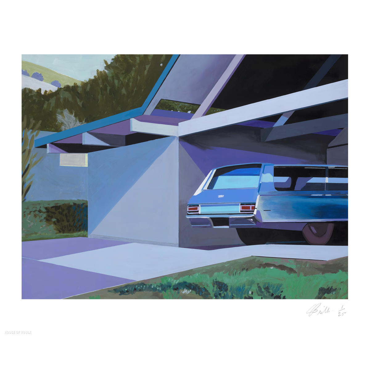 Jessica Brilli &quot;Chrysler in Carport&quot; - Archival Print, Limited Edition of 25 - 14 x 17&quot;