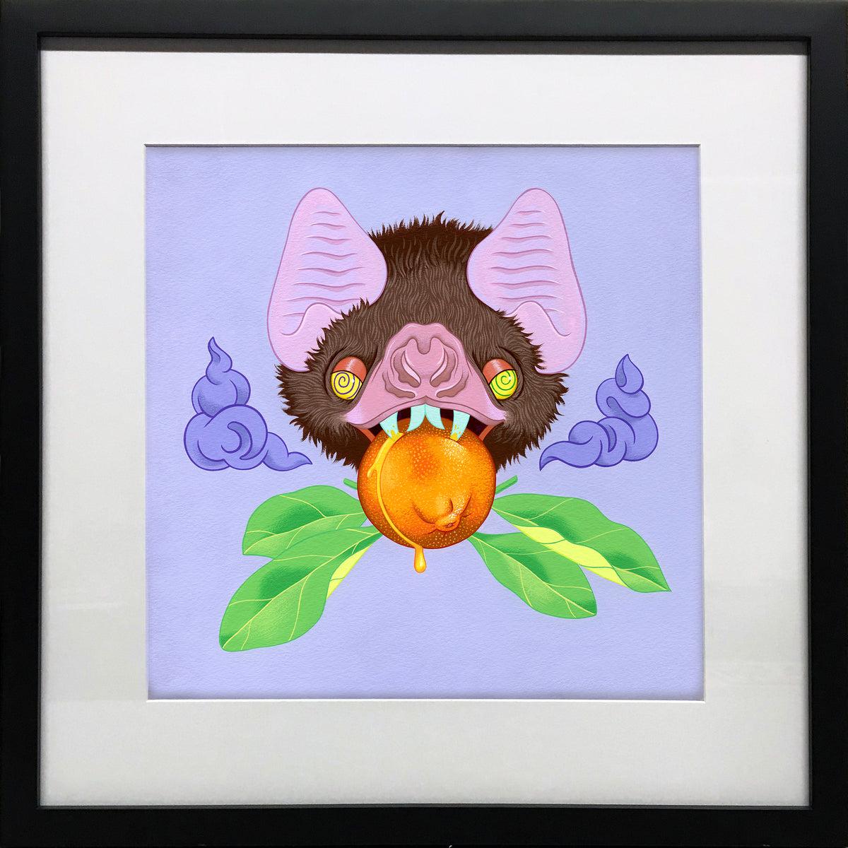Allison Bamcat &quot;Clementino - Original Painting in Gallery Frame - 16 x 16&quot;