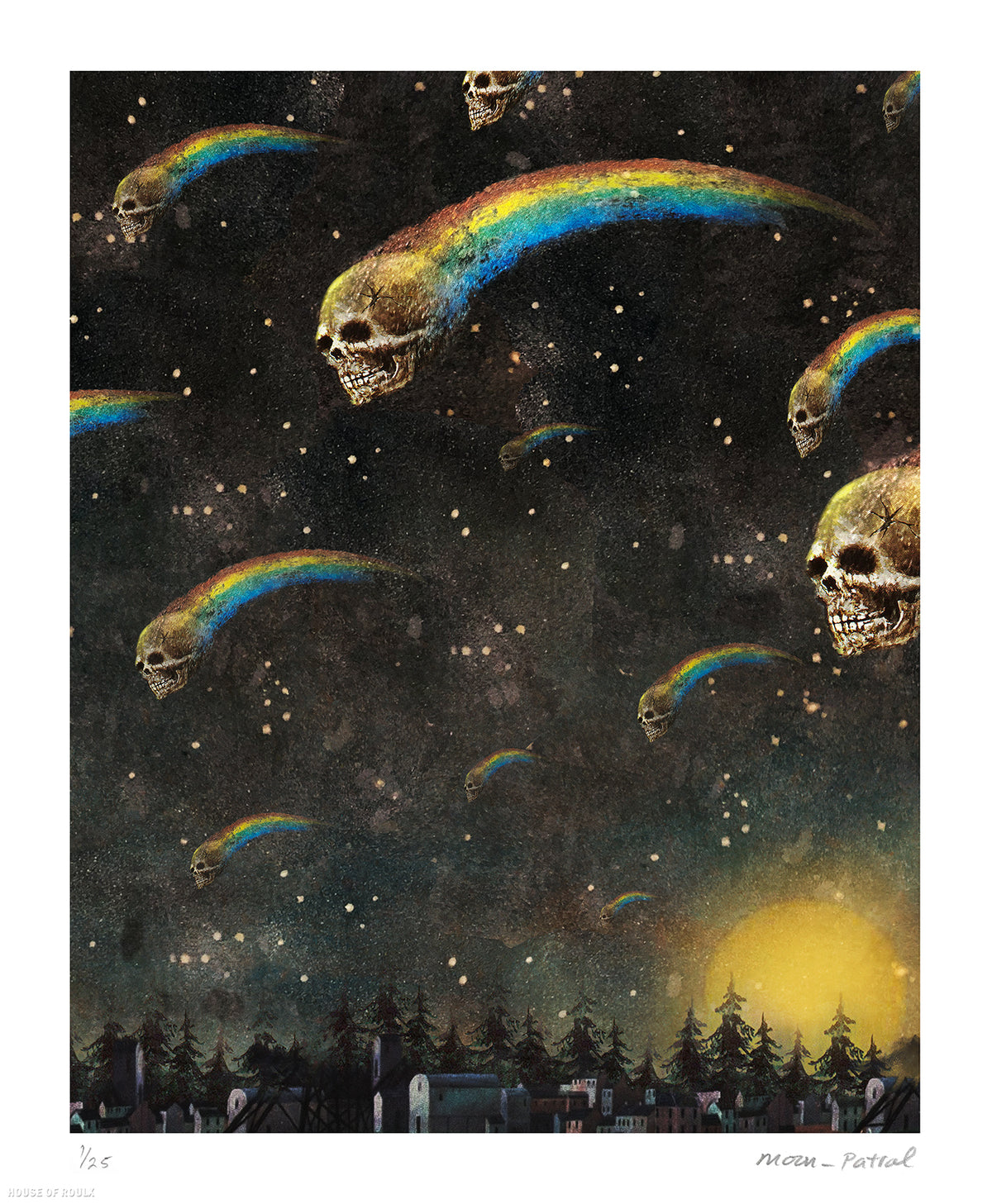 Moon Patrol &quot;Night of the Comets&quot; - Archival Print, Limited Edition of 25 - 14 x 17&quot;