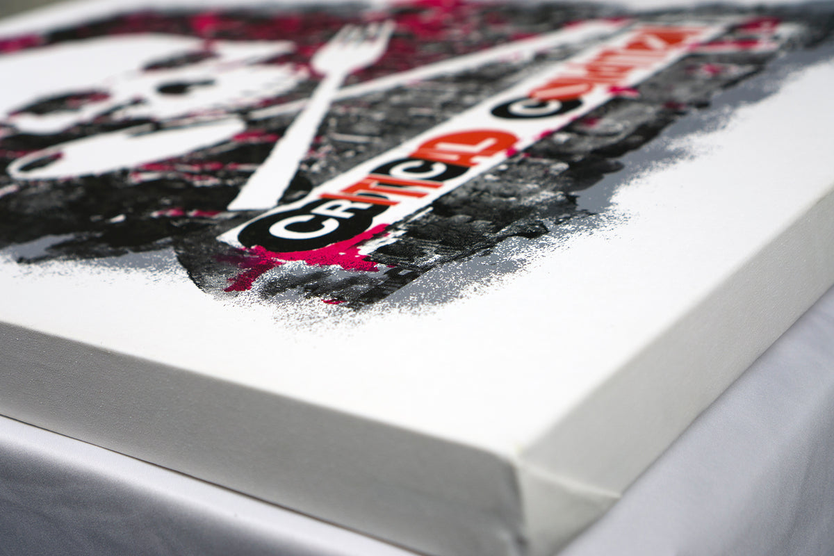 Al Diaz and Dave Navarro &quot;Critical Condition&quot; - 4 Color Screen Print On Canvas, 1 of 3 - 19 x 25&quot;