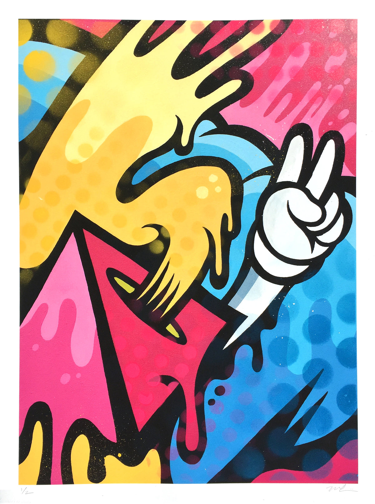 Matt Corrado &quot;Dueces&quot; - Hand-Embellished Edition of 2 - 18 x 24&quot;