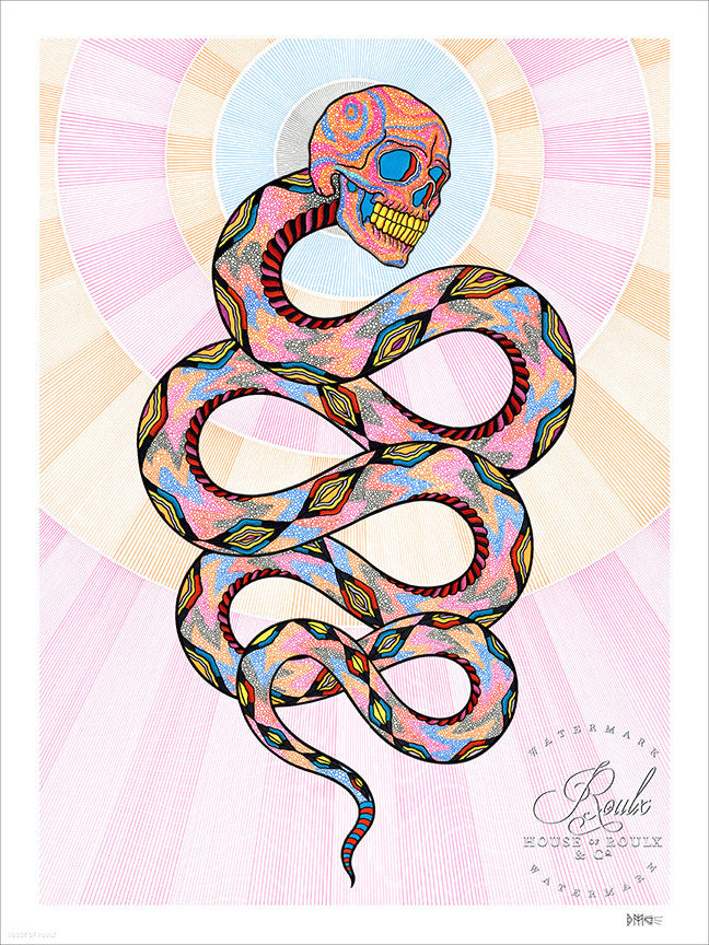 Bonethrower &quot;Cosmic Snake&quot; - Limited Edition, Archival Print