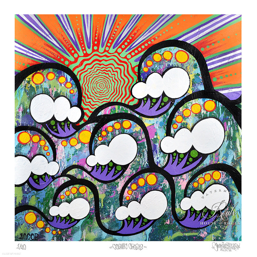 Andrew Jacob &quot;Cosmic Crests&quot; - Archival Print, Limited Edition of 20 - 17 x 17&quot;