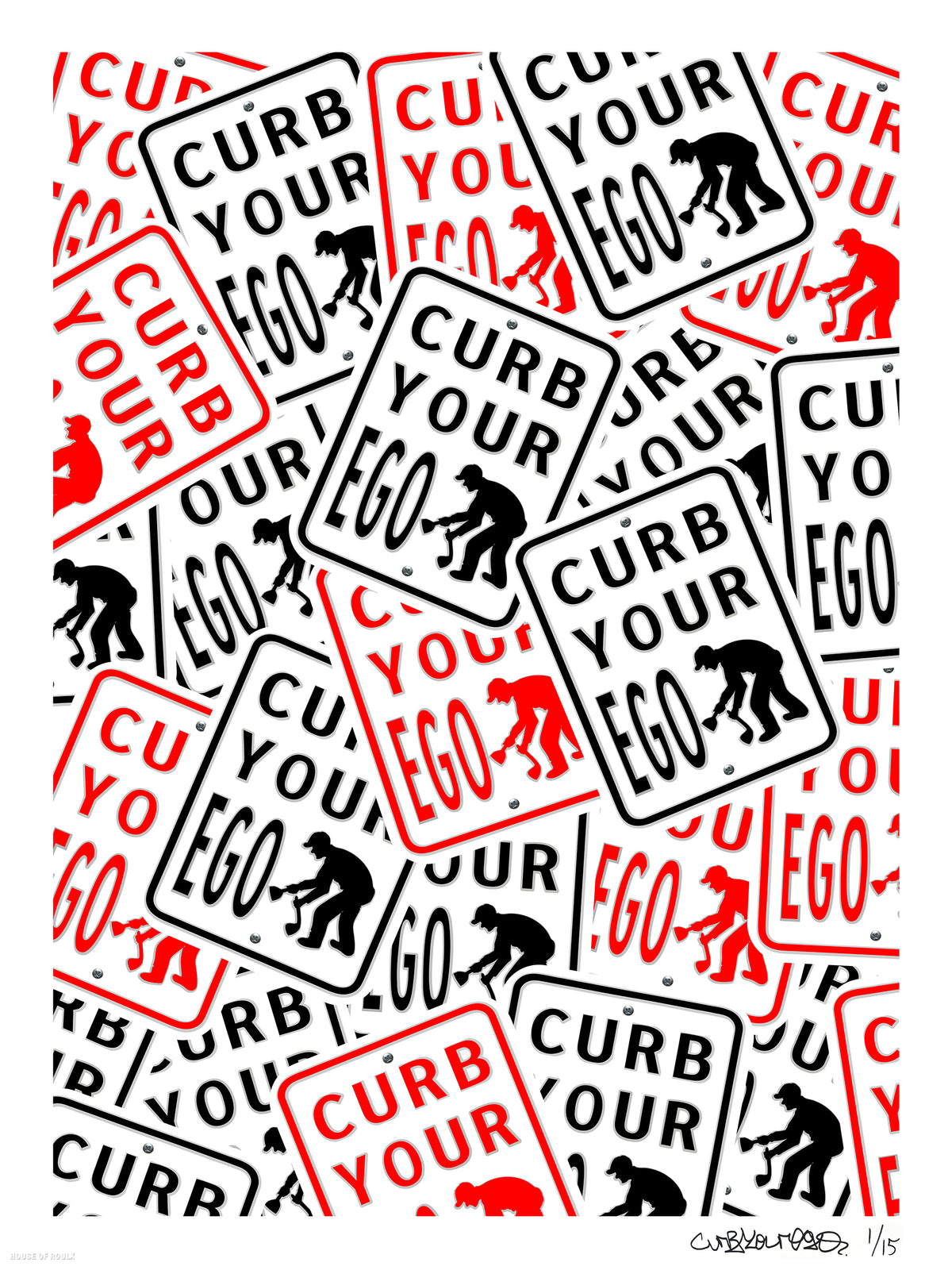 Curb Your Ego &quot;Collage Your Ego&quot; - Archival Print, Limited Edition of 15 - 18 x 24&quot;