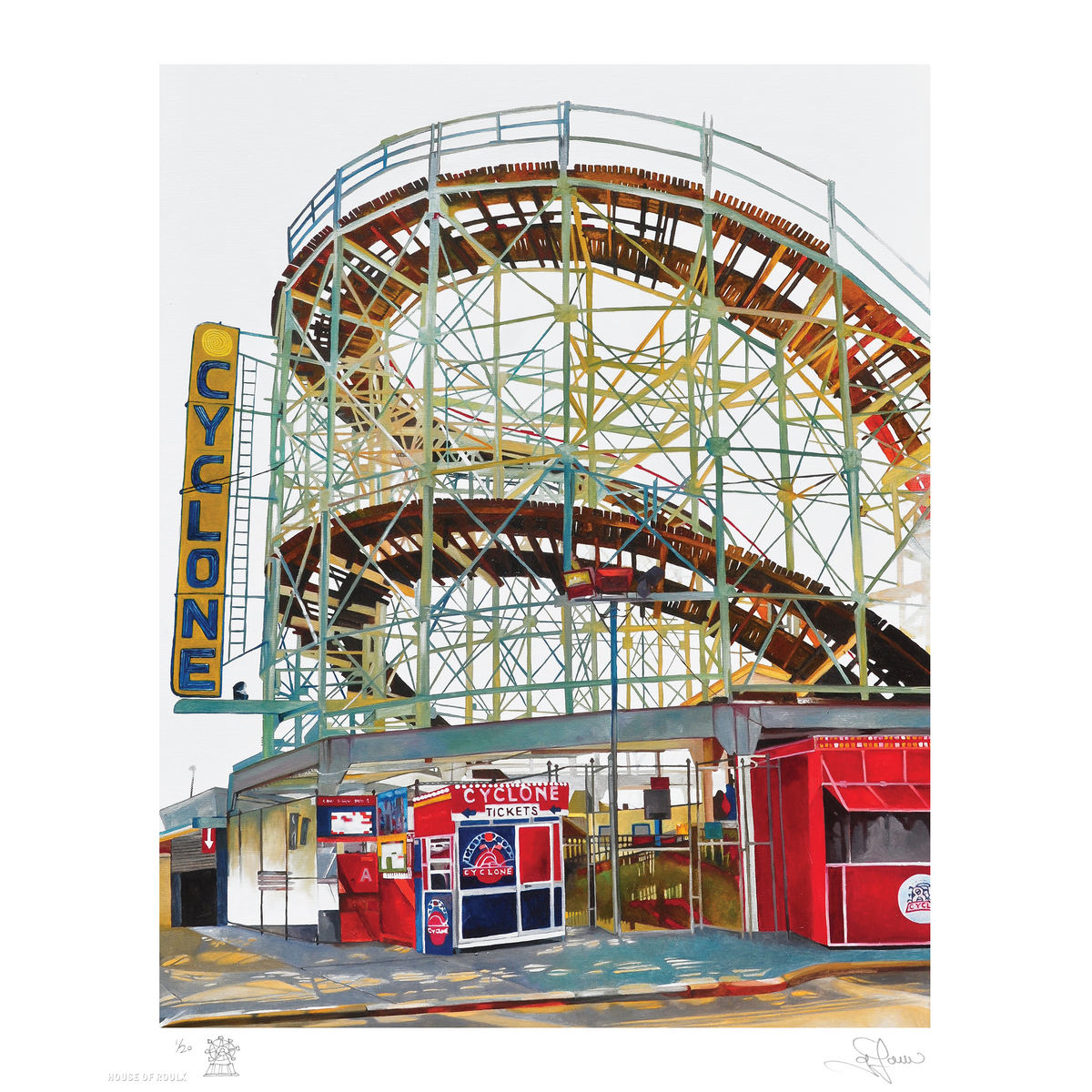 Johnny Lowe &quot;Cyclone&quot; - Archival Print, Limited Edition of 20 - 14 x 17&quot;