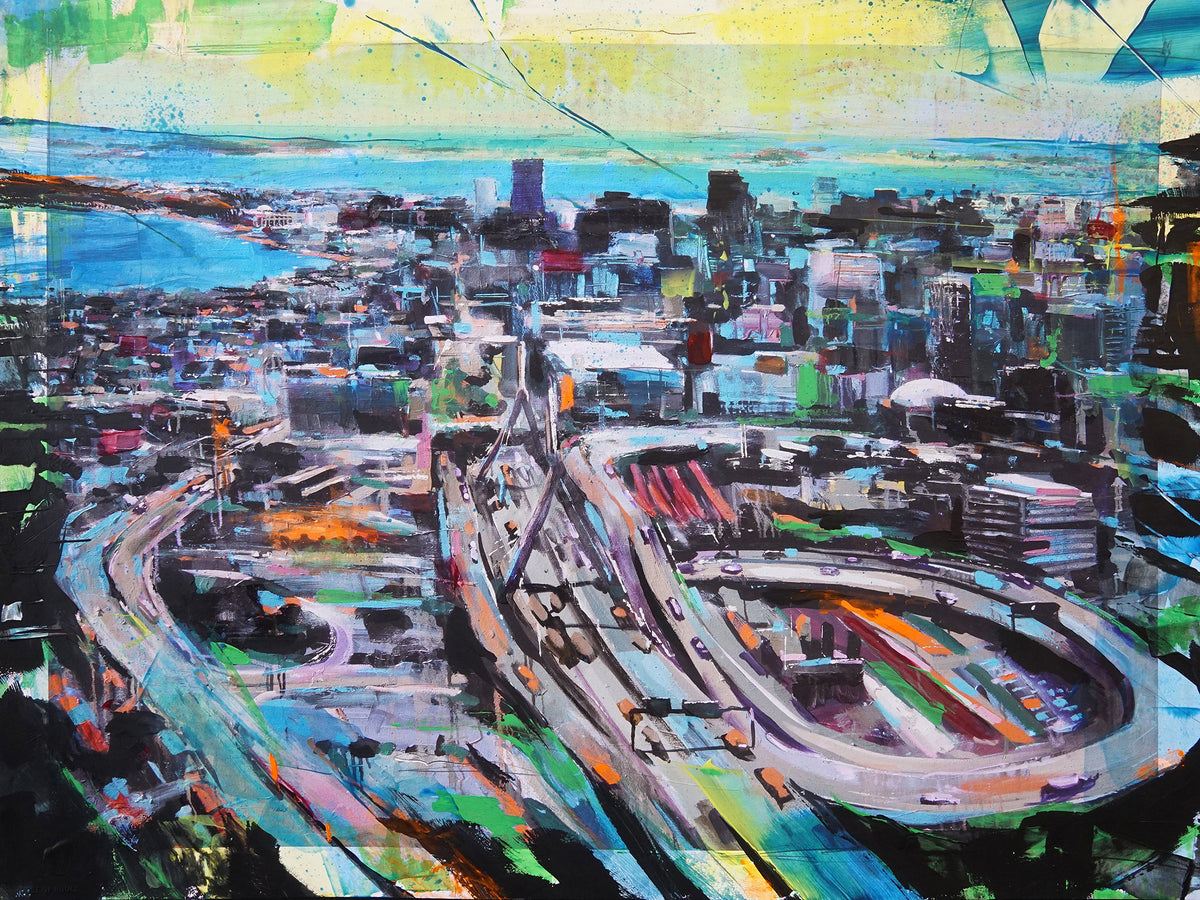 Adam J. O&#39;Day &quot;Zakim&quot; - Hand-Embellished Archival Print, Edition of 5 - 18 x 24&quot;