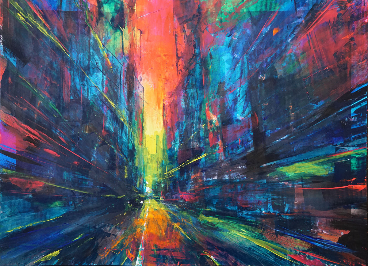 Adam J. O&#39;Day &quot;Zoom&quot; - Hand-Embellished Archival Print, Edition of 5 - 18 x 24&quot;