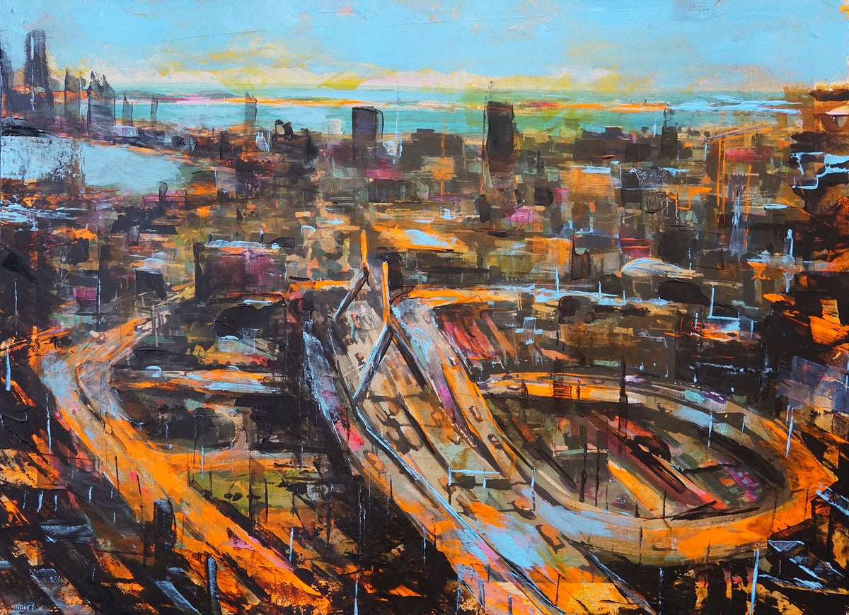 Adam J. O&#39;Day &quot;Zakim&quot; - Hand-Embellished Archival Print, Edition of 5 - 18 x 24&quot;