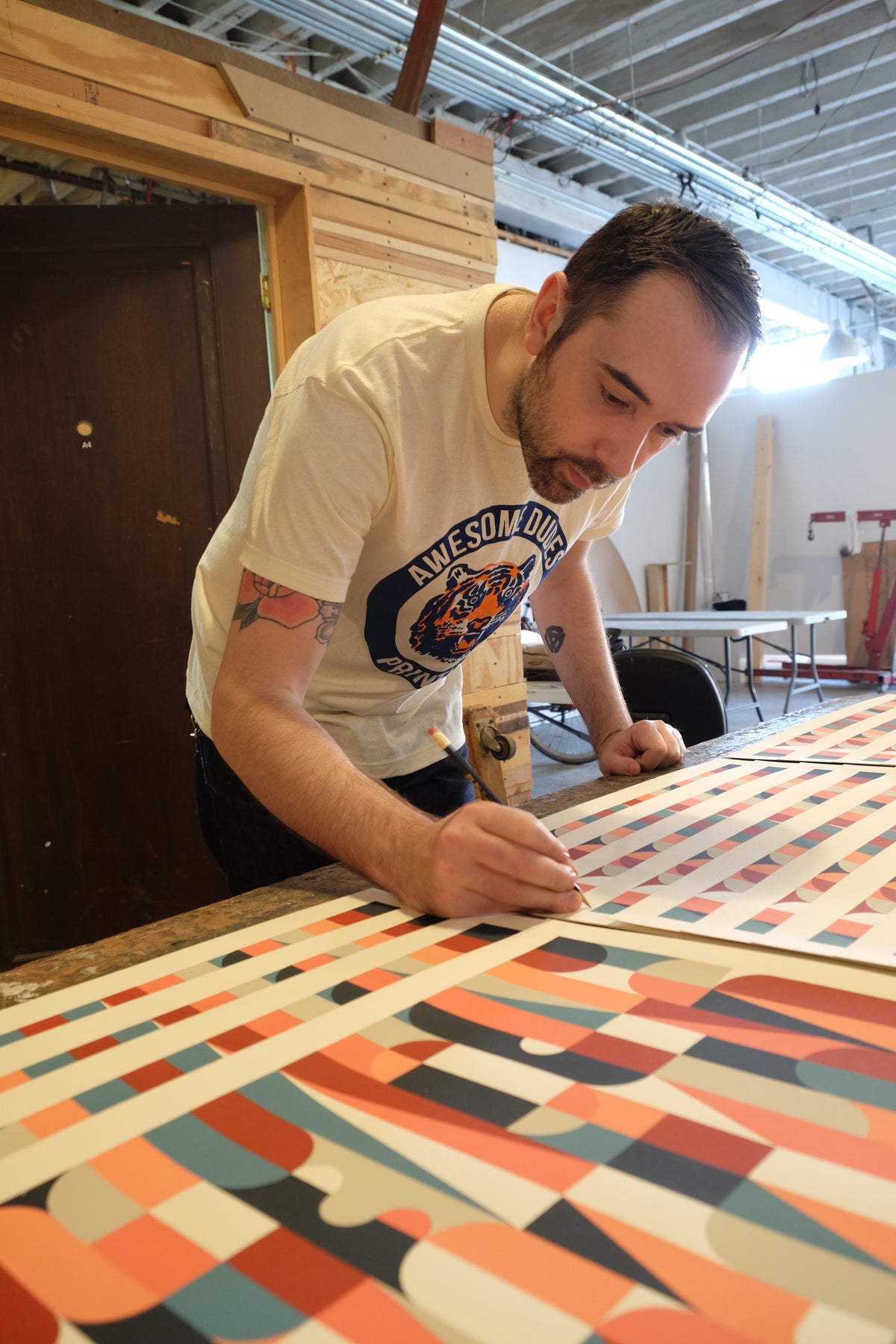 Scott Albrecht &quot;Collective Individual (Colorway A)&quot; - 6 Color Screen Print, Edition of 15 - 18 x 24&quot;