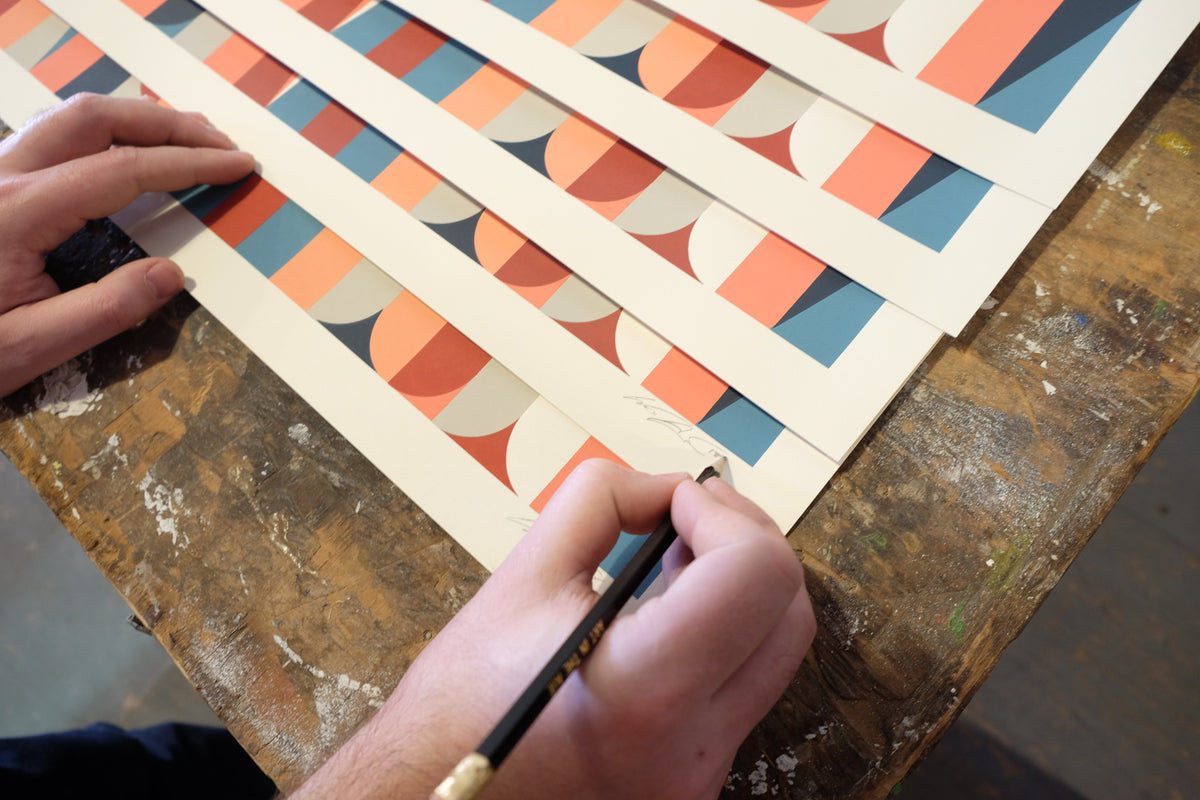 Scott Albrecht &quot;Collective Individual (Colorway A)&quot; - 6 Color Screen Print, Edition of 15 - 18 x 24&quot;