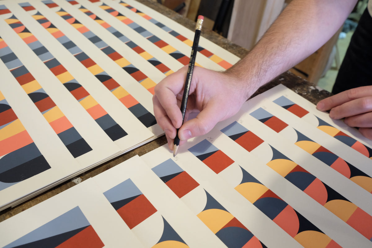 Scott Albrecht &quot;Collective Individual (Colorway C)&quot; - 6 Color Screen Print, Edition of 15 - 18 x 24&quot;