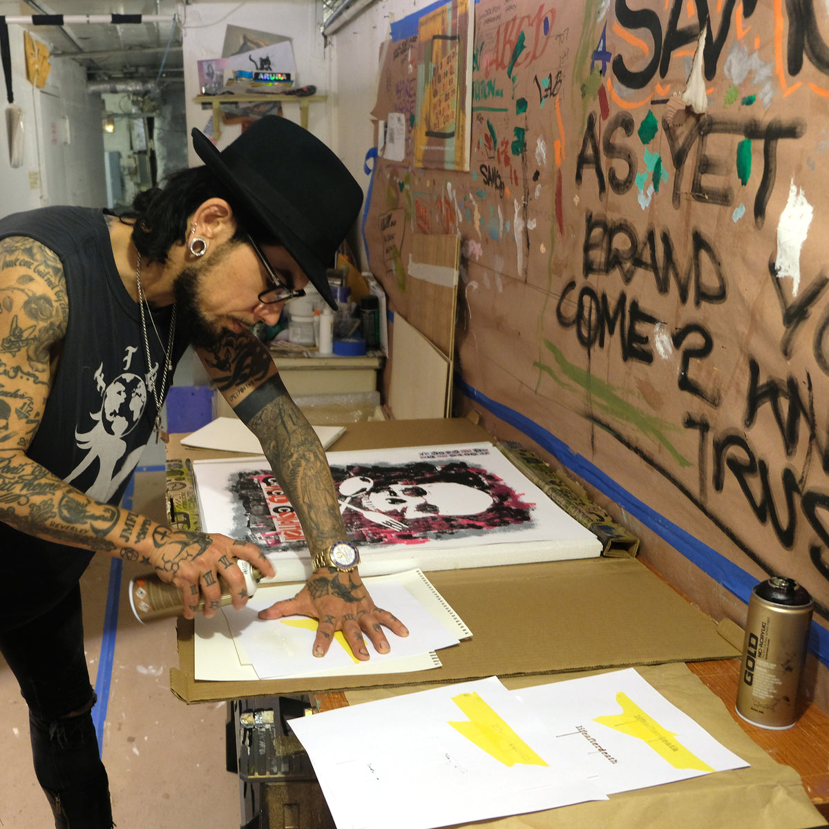 Al Diaz and Dave Navarro &quot;Critical Condition&quot; - Hand-Embellished 4 Color Screen Print, 1 of 7 - 19 x 25&quot;