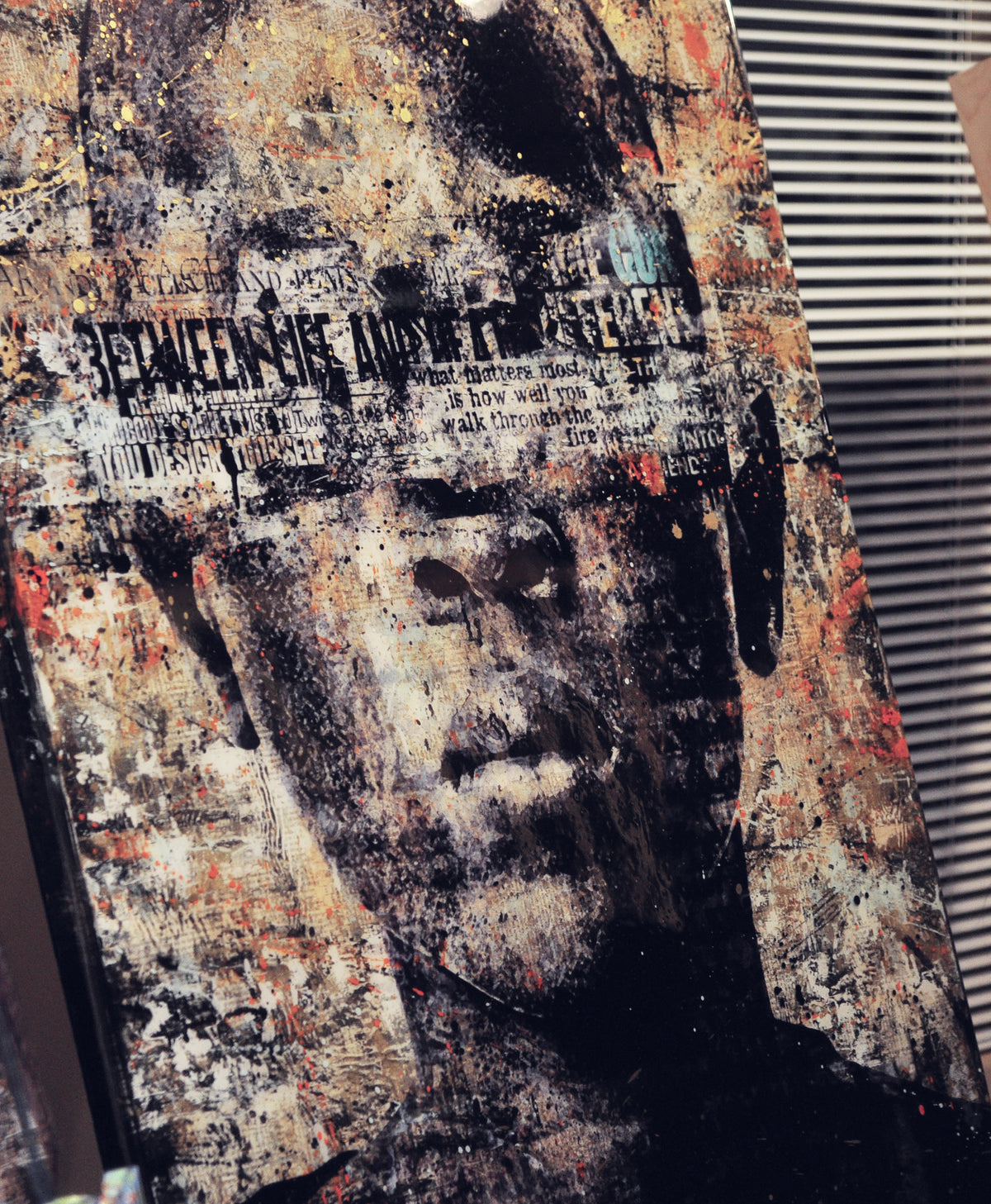 Markus Sebastiano &quot;War and Peace&quot; - Original Mixed Media Work - 36 x 48 x 1.5&quot;