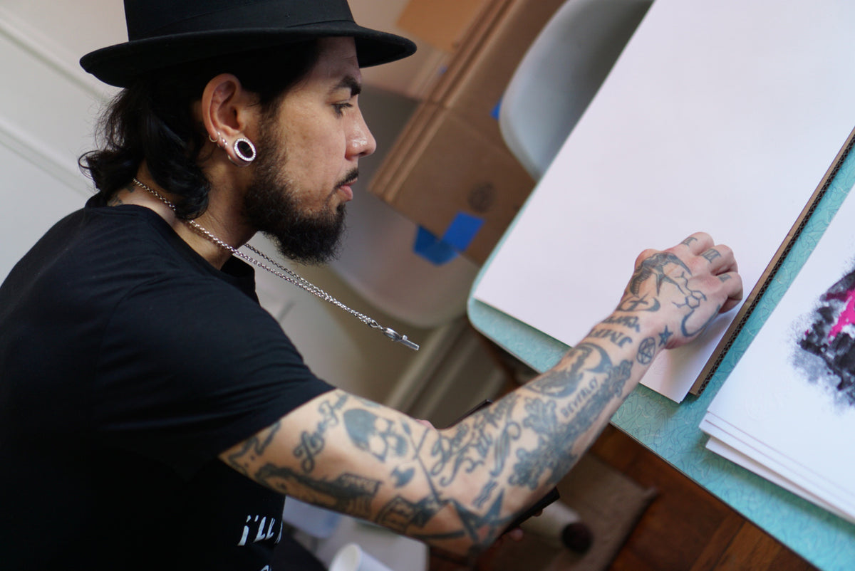 Al Diaz and Dave Navarro &quot;Critical Condition&quot; - 4 Color Screen Print, Limited Edition of 25 - 19 x 25&quot;