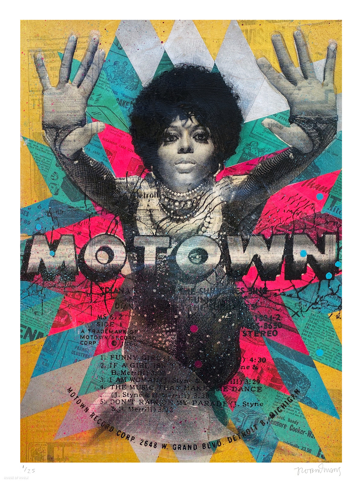 Robert Mars &quot;Motown&quot; - Archival Print, Edition of 25 - 18 x 24&quot;