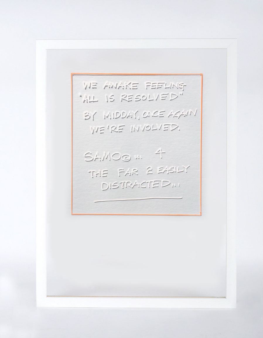 Al Diaz &quot;SAMO©…&quot; - Original Ink on Plexiglass in Frame - 16 x 22 x 1&quot;