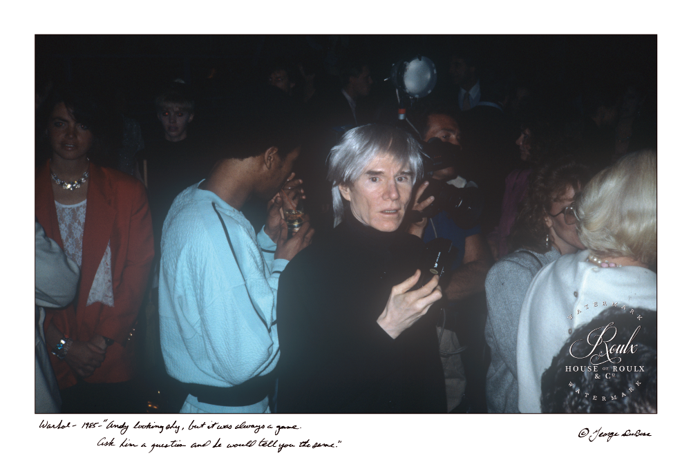 Andy Warhol (by George DuBose) - Limited Edition, Archival Print