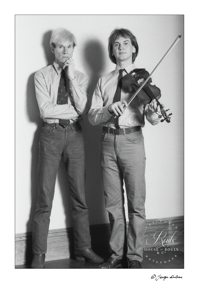 Andy Warhol &amp; Walter Steding (by George DuBose) - Limited Edition, Archival Print