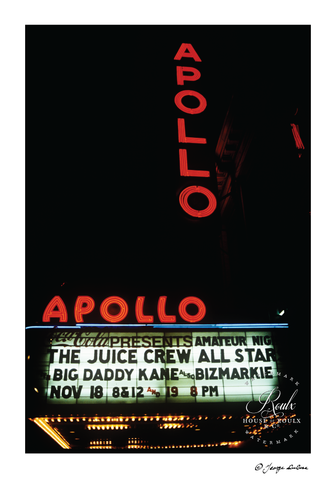Juice Crew All-Stars, Apollo Theater, 1988 (by George DuBose) - Limited Edition, Archival Print