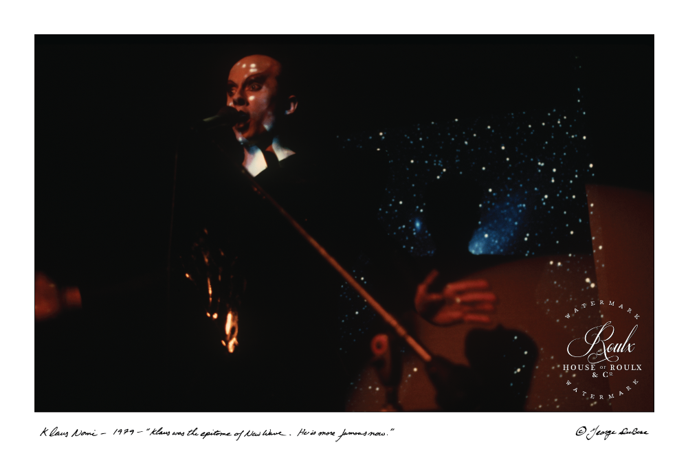 Klaus Nomi (by George DuBose) - Limited Edition, Archival Print