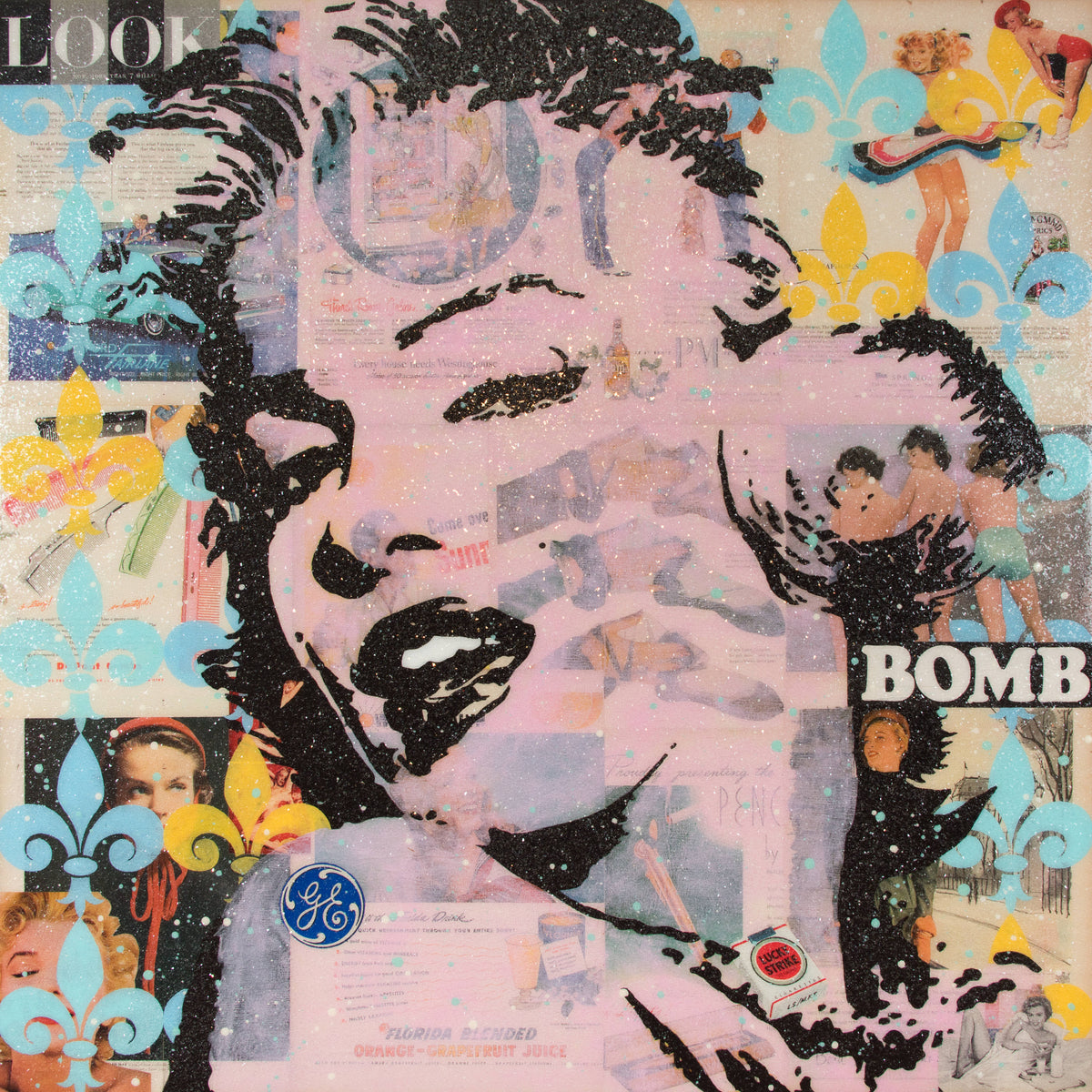 John Joseph Hanright &quot;Make the Myths&quot; - Original Mixed Media Painting - 36 x 36 x 3&quot;