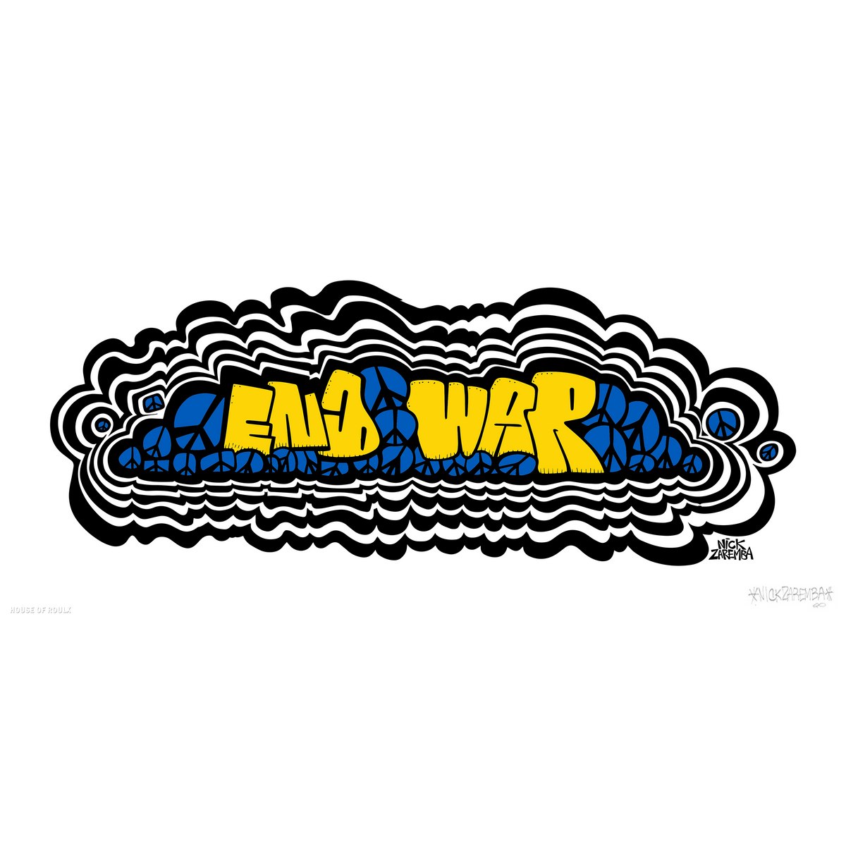 Nick Zaremba &quot;End War&quot; - Ukraine Benefit Timed Release - 8 x 17&quot;
