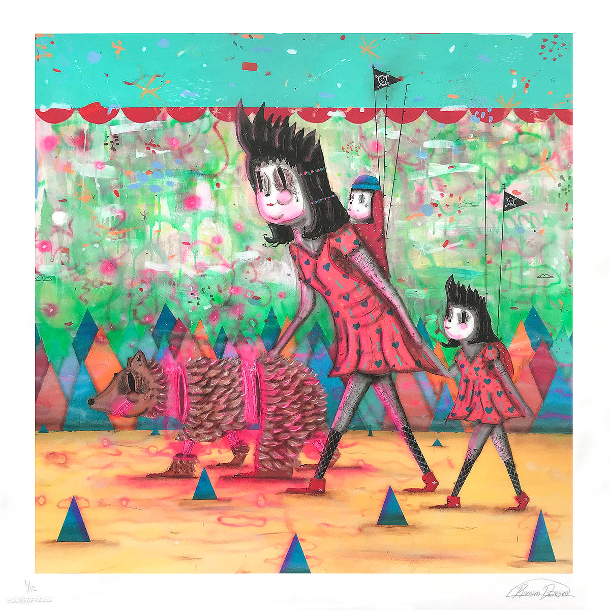 Ramiro Davaro-Comas &quot;Epic Mom&quot; - Archival Print, Limited Edition of 12 - 17 x 17&quot;