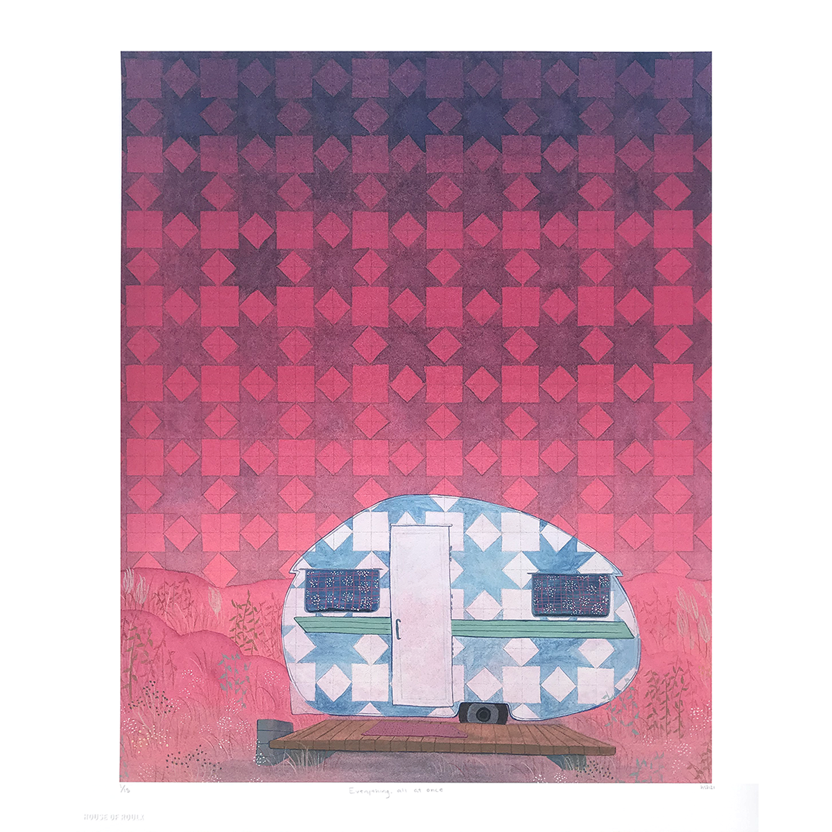 Heather Sundquist Hall &quot;Everything All At Once&quot; - Archival Print, Limited Edition of 15 - 14 x 17&quot;