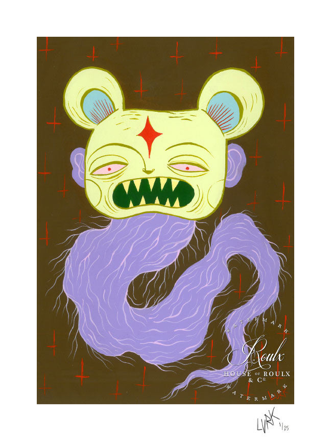 LURK &quot;Evil Bear&quot; - Limited Edition, Archival Print