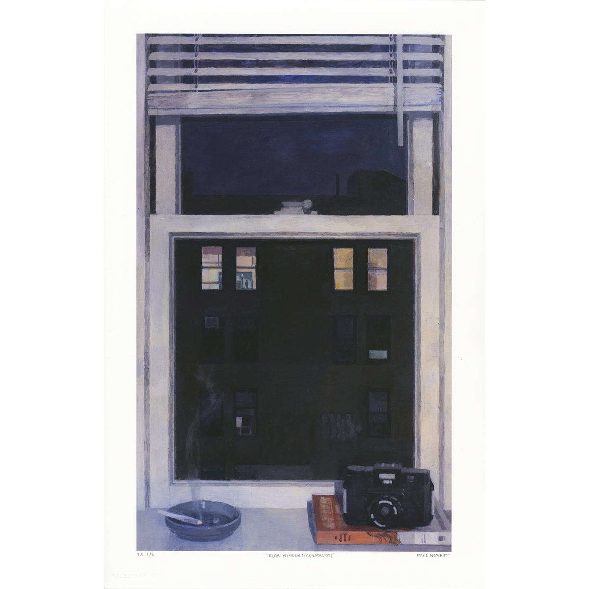 Mike Howat &quot;Rear Window (The Exorcist)&quot; - Hand-Embellished Variant - 11 x 17&quot;
