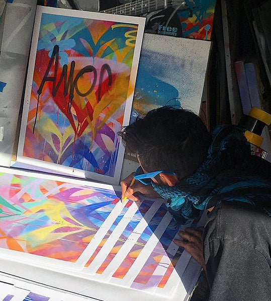 Free Humanity &quot;FH Signature Style: Love&quot; - Hand-Embellished Unique Print, #1/4 - 18 x 24&quot;