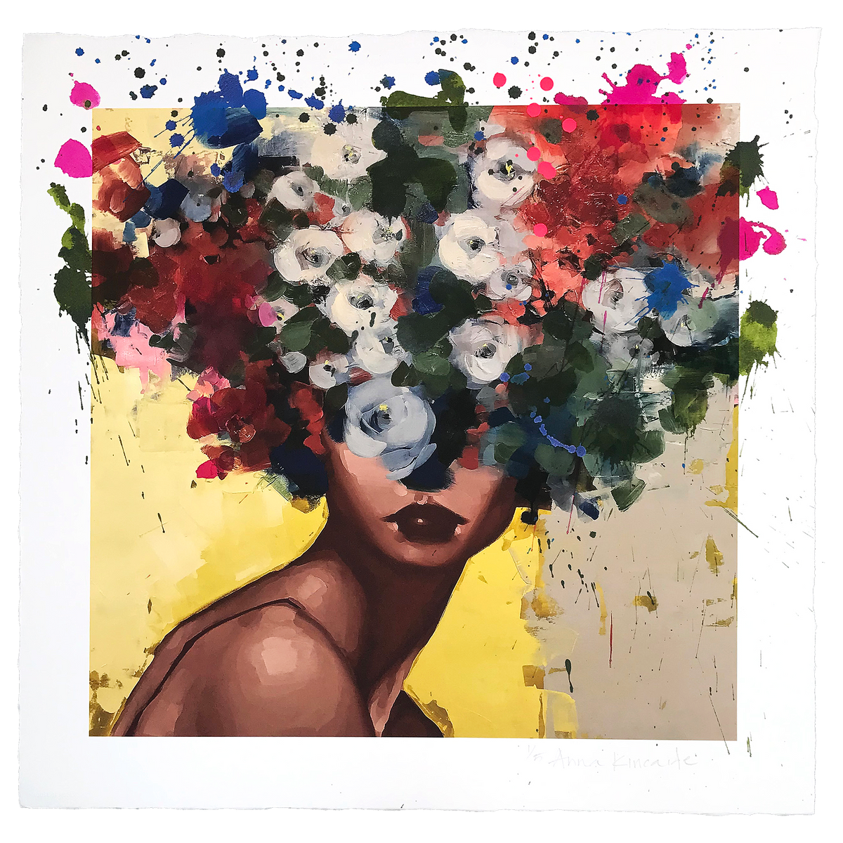 Anna Kincaide &quot;It All Feels Right&quot; - Hand-Embellished Variant, Edition of 5 - 22 x 22&quot;