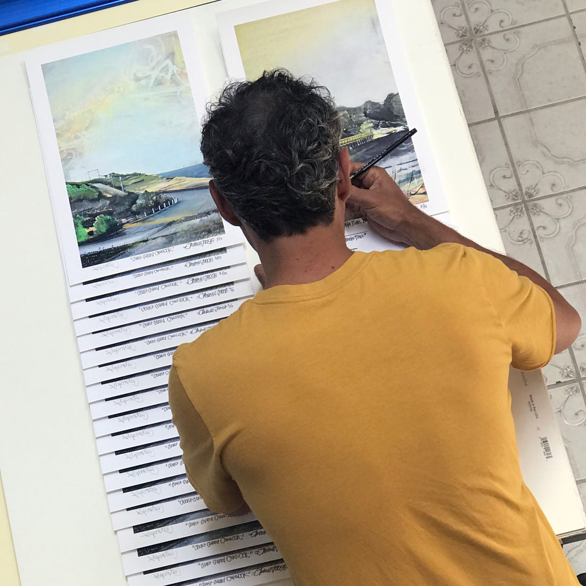 Felipe Ortiz x Andrew Jacob &quot;Coast Guard Overlook&quot; - Archival Print, Limited Edition of 15 - 11 x 17&quot;