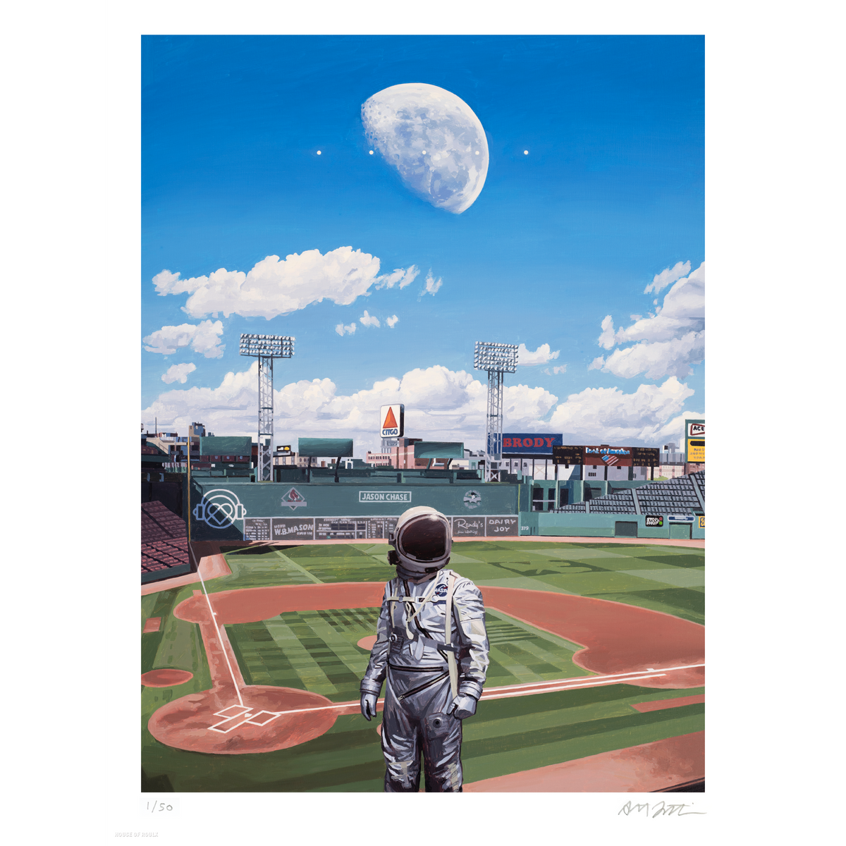 Scott Listfield &quot;Fenway&quot; - Archival Print, Limited Edition of 50 - 18 x 24&quot;