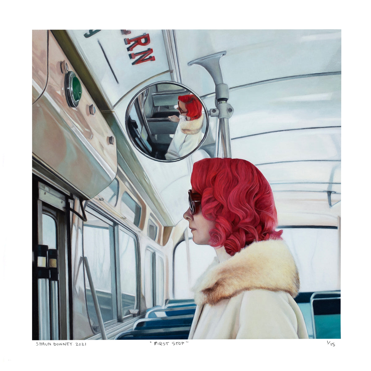 Shaun Downey &quot;First Stop&quot; - Archival Print, Limited Edition of 15 - 12 x 12&quot;