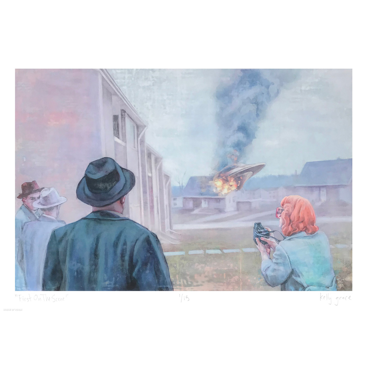 Kelly Grace &quot;First on the Scene&quot; - Archival Print, Limited Edition of 15 - 17 x 24&quot;