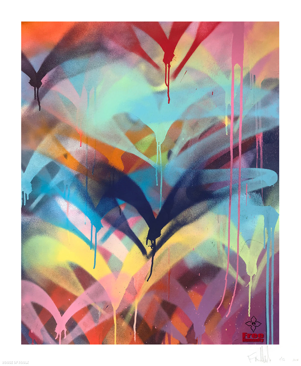 Free Humanity &quot;FH Signature Style&quot; - Archival Print, Limited Edition of 12 - 14 x 17&quot;