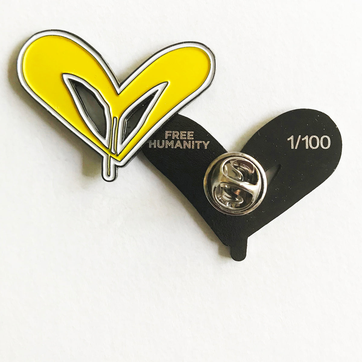 Free Humanity &quot;FH Signature Style (Red, Yellow Purple)&quot; - 1.5&quot; Enamel Pins, 3 Piece Set - Limited Edition of 100