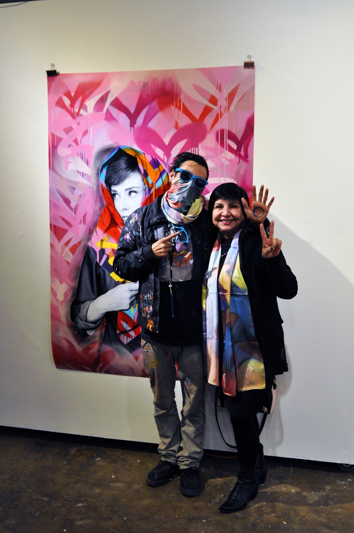 Free Humanity &quot;Hepburn&#39;s Humanity&quot; - Silk Shawl and 3 Print Hand-Embellished Box Set