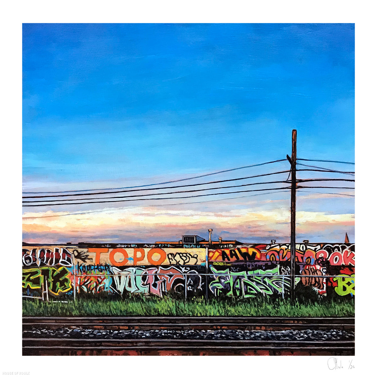 Andrew Houle &quot;Free Wall II&quot; - Archival Print, Limited Edition of 25 - 17 x 17&quot;