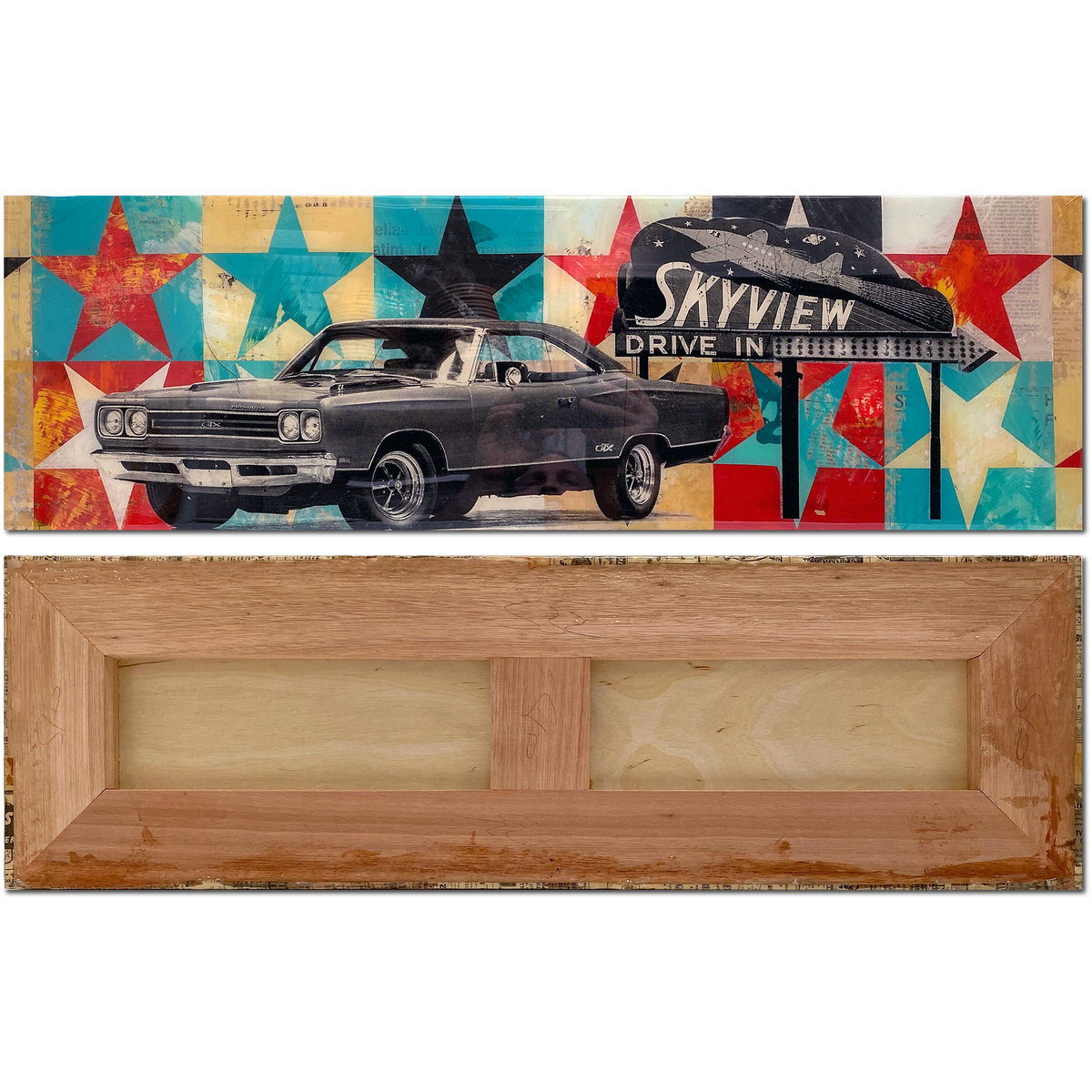 Robert Mars &quot;Friday Drive In&quot; - Original Painting &amp; Hand-Embellished AP Skate Deck