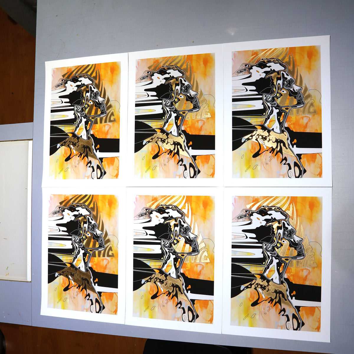 Hugo Mulder DHM &quot;Game On (Gold Edition)&quot; - Hand-Embellished Edition of 6 - 12 x 17&quot;