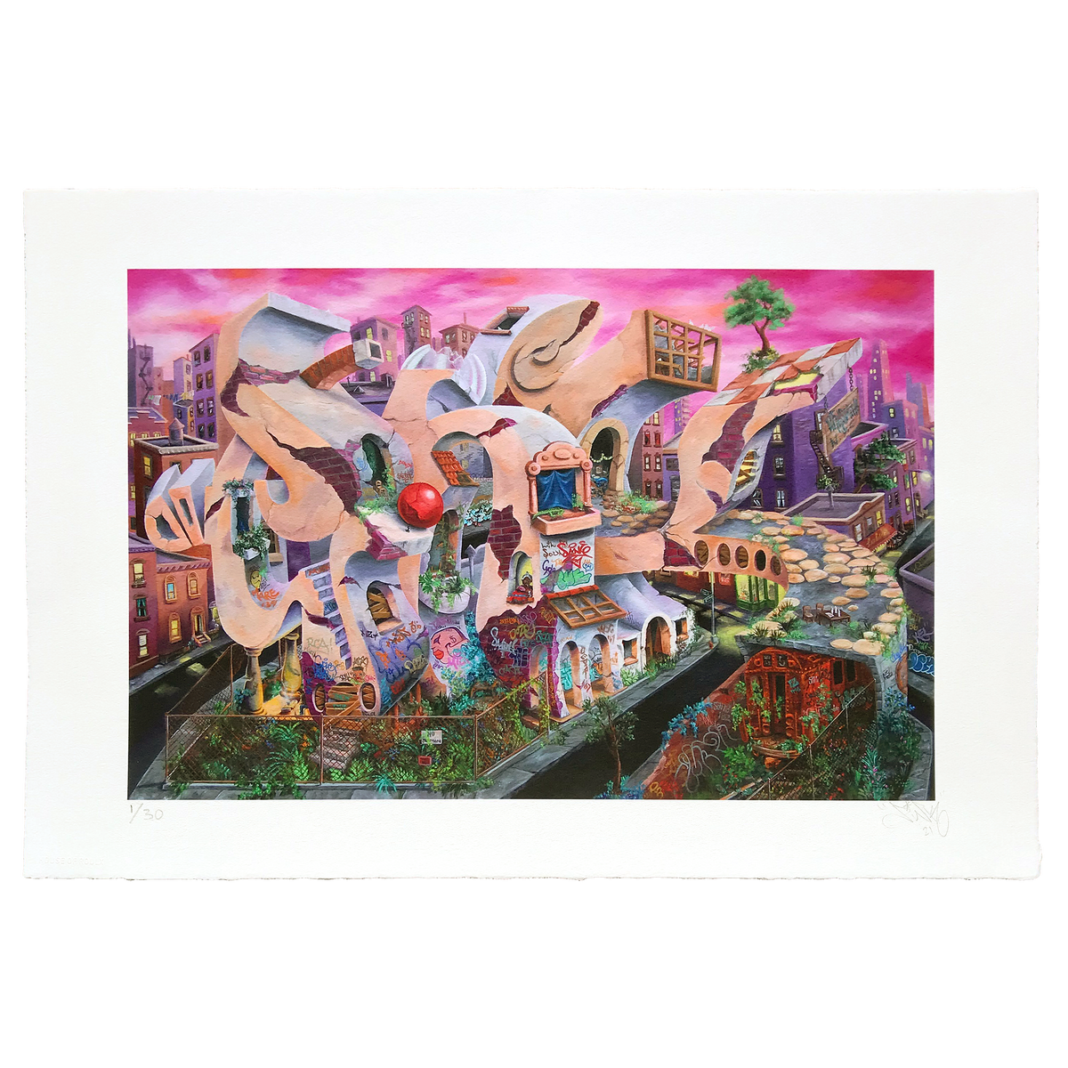 Lady Pink - &quot;Ghetto Pink&quot; - Archival Print, Limited Edition of 30 - 13 x 19&quot;